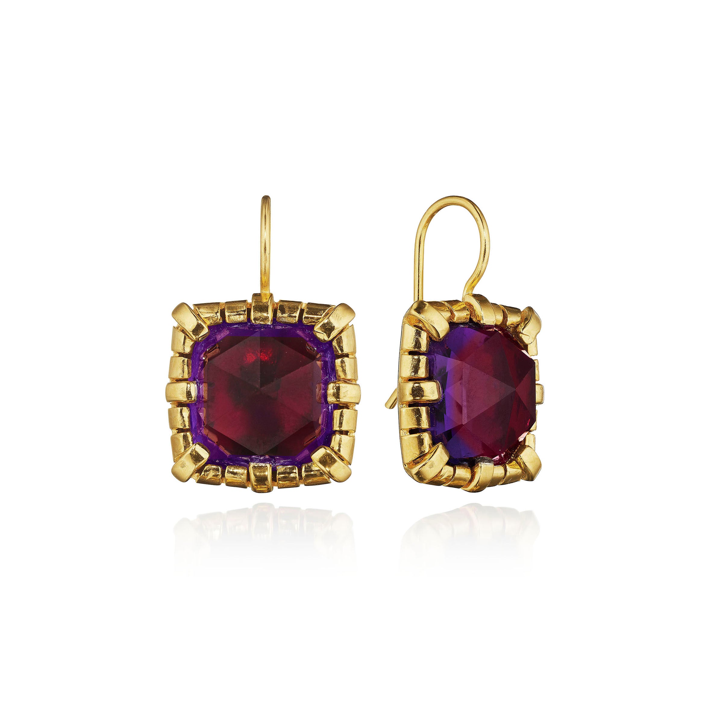 Bella 1-Drop Earrings (Black Rhodium or Yellow Gold Wash)