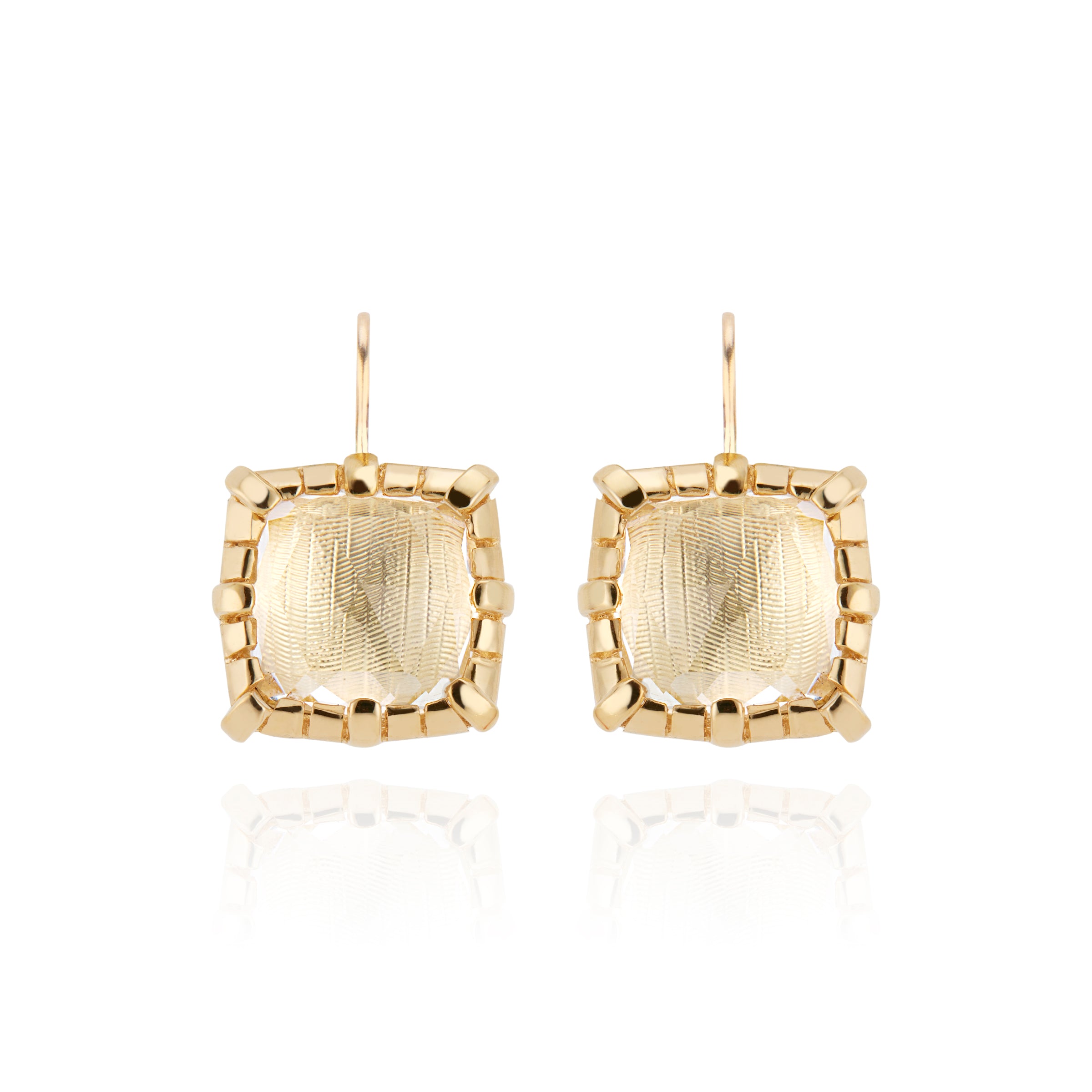 Bella 1-Drop Earrings (Black Rhodium or Yellow Gold Wash)