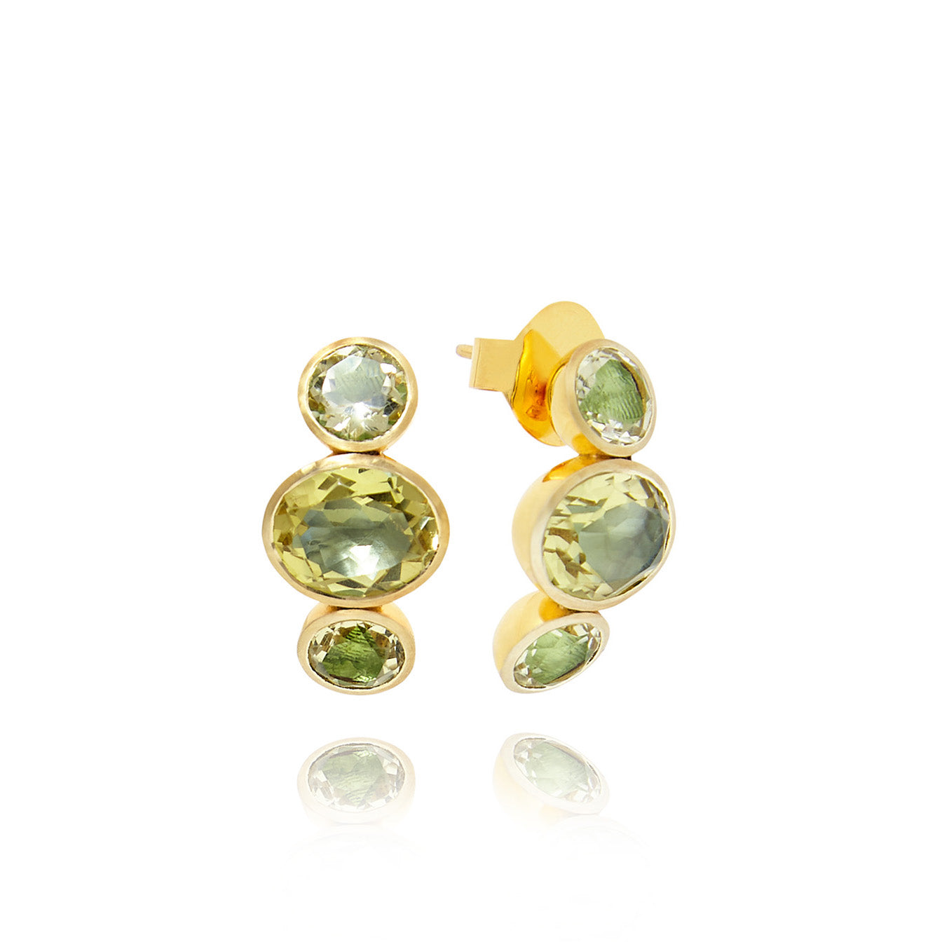 Lumi Hook Earrings in Aqua Bohemica Lemon main image 1