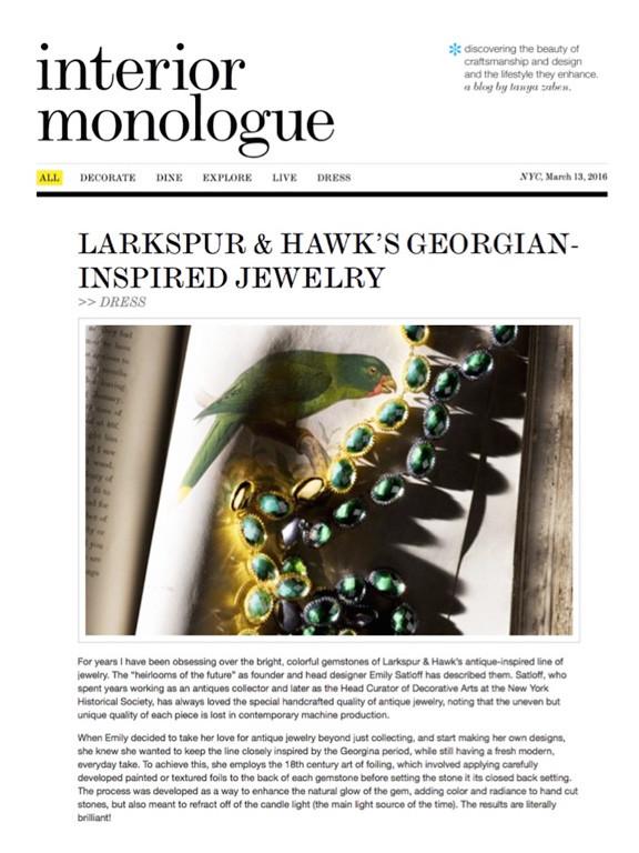 Interior Monologue - March 2016