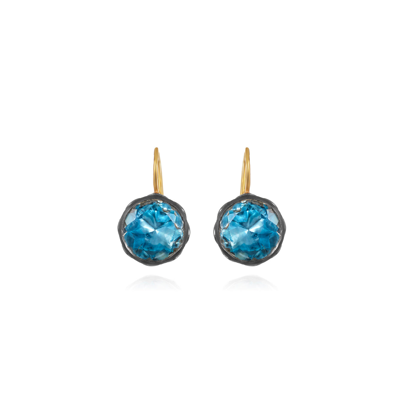 ★Hobbs London★ キャスリーン イヤリング Cathleen Earrings Catherine Button Earrings (Black Rhodium or Yellow Gold Wash