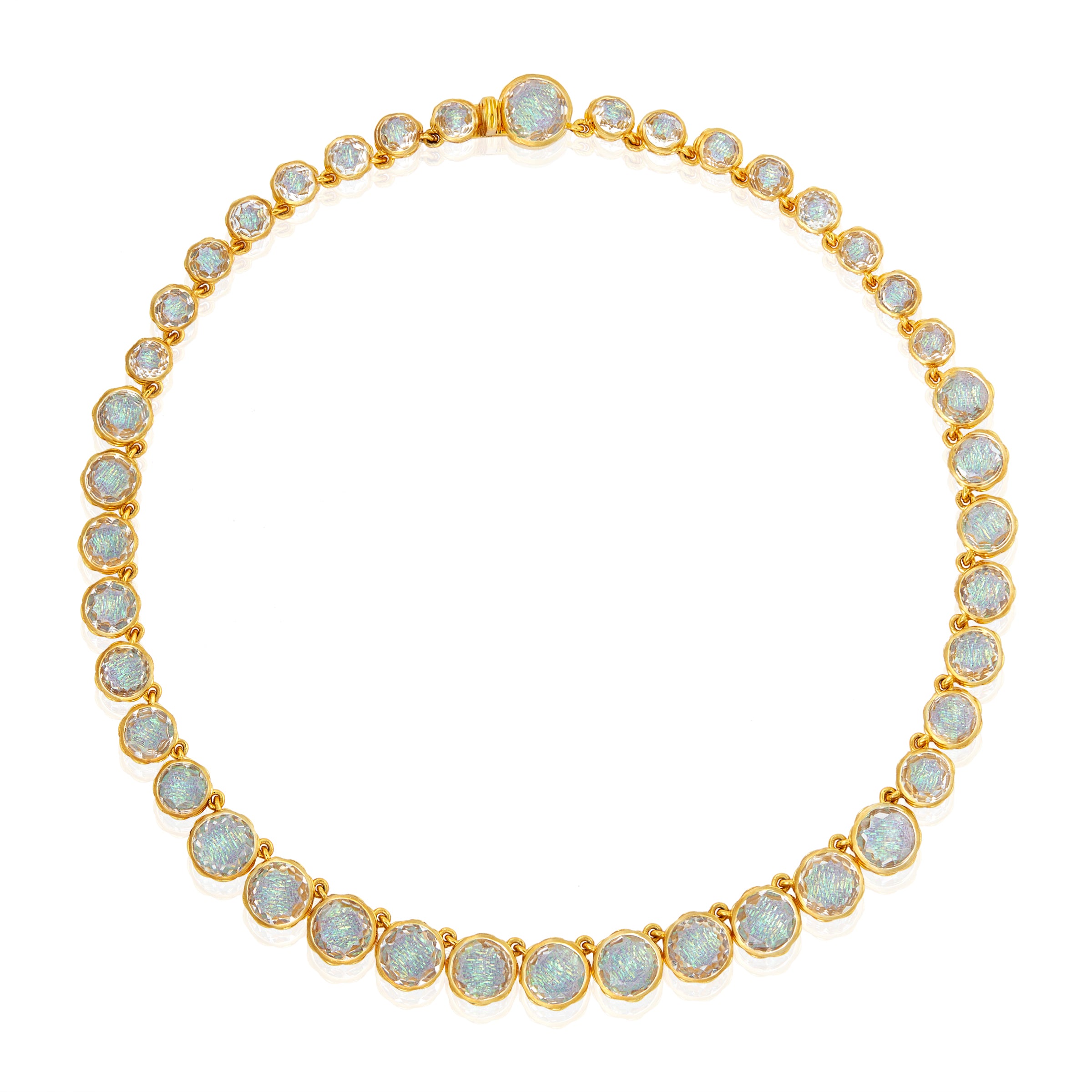 L&H Bride Round Rivière in Bliss (White Rhodium or Yellow Gold Wash)