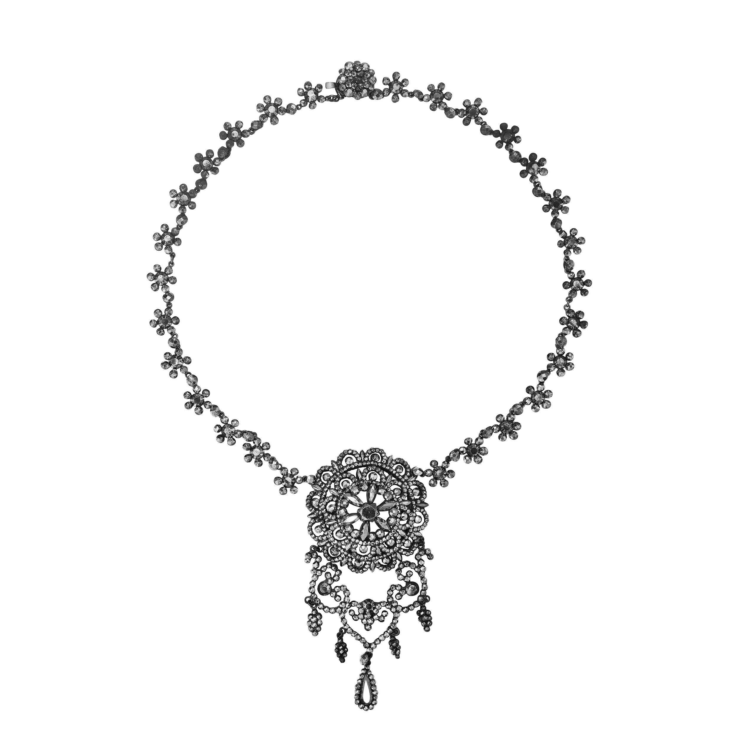 Web Festoon Antique Festoon Necklace, ca 1840 – Larkspur & Hawk