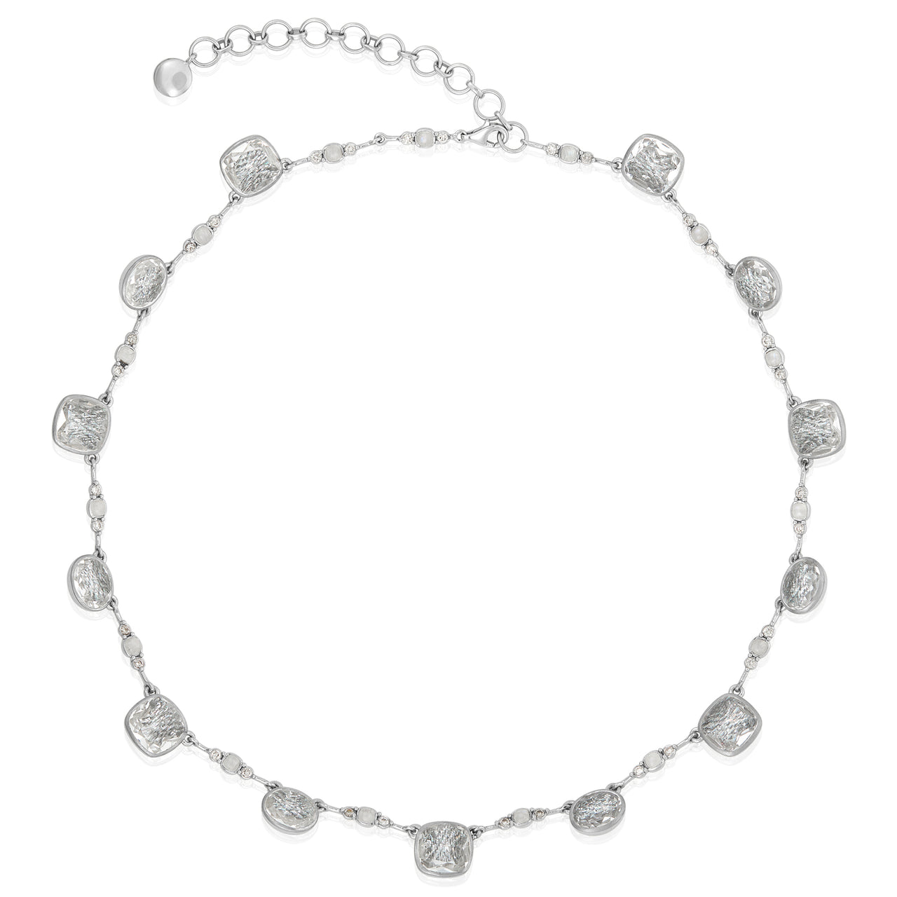 L&H Bride Cushion Oval Necklace