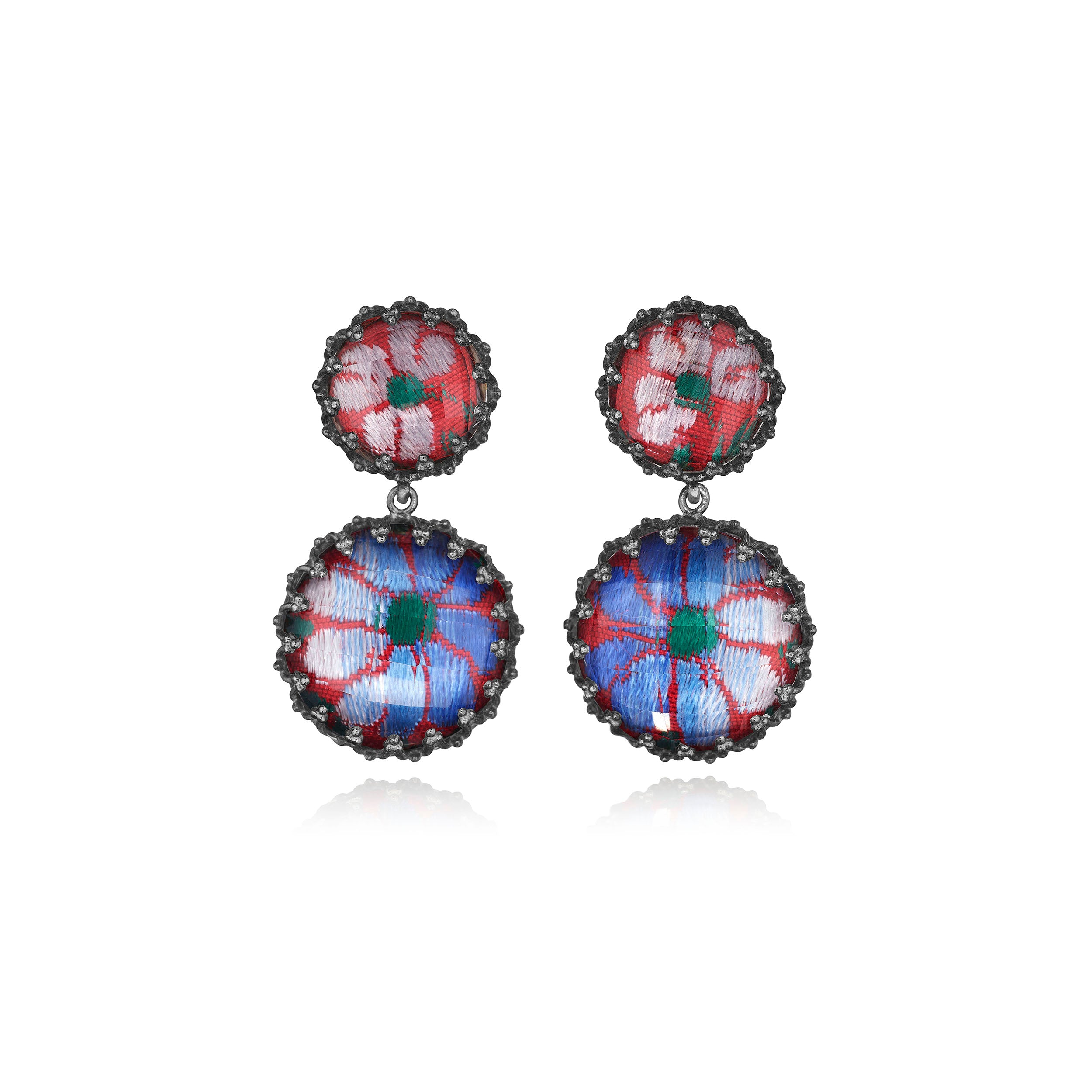 Tapestry Olivia Small Day Night Earrings (Black Rhodium or Yellow Gold Wash)