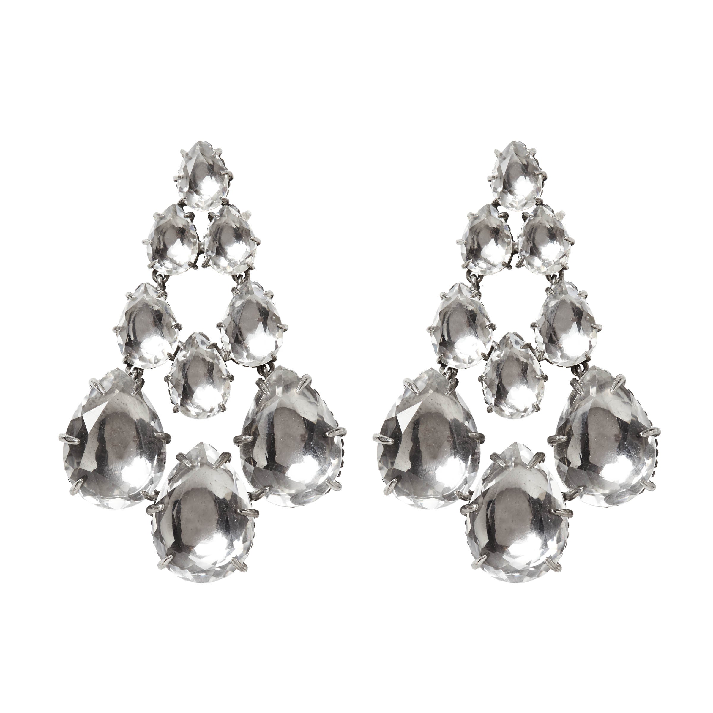 Caterina Chandelier Earrings (Black Rhodium or Yellow Gold Wash)