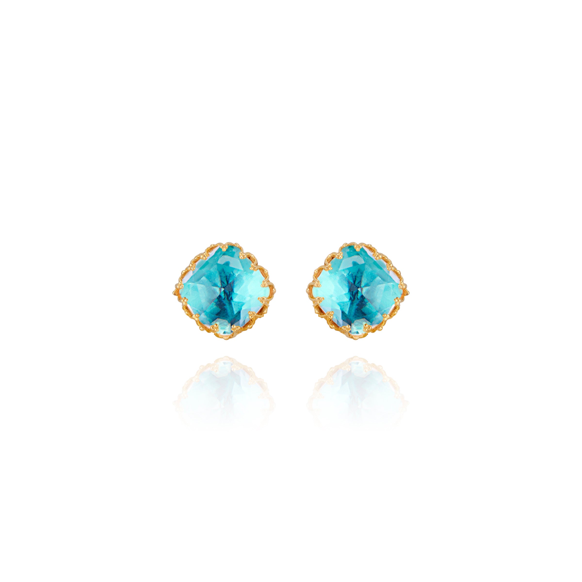 Jane Small Post Earrings (Black Rhodium or Yellow Gold Wash)