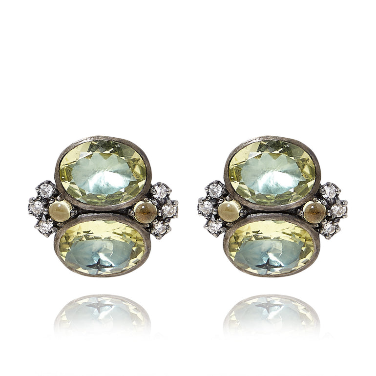 alt-luzia-dama-cluster-earrings-lemon-quartz-front img-lifestyle