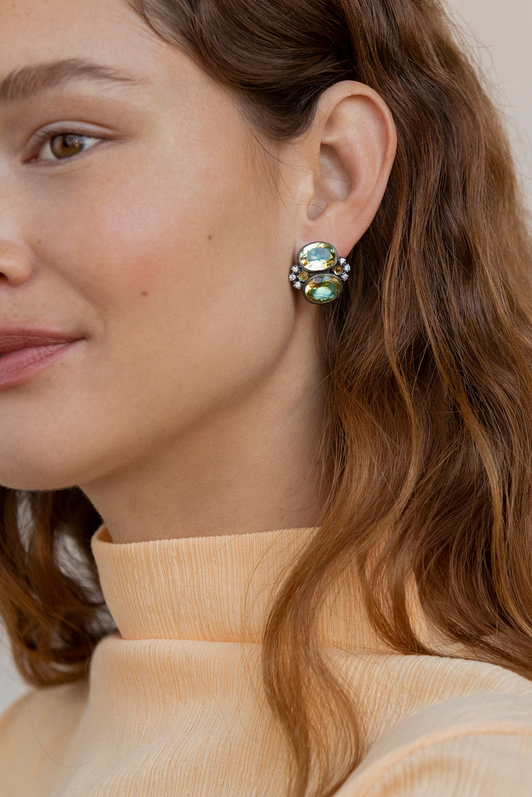 alt-luzia-dama-cluster-earrings-lemon-quartz-model img-lifestyle