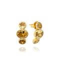 Luzia Demi-Hoop Earrings in Yellow Citrine & 14k Gold