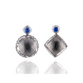 Sadie Mis-Matched Double Drop Earrings on Post